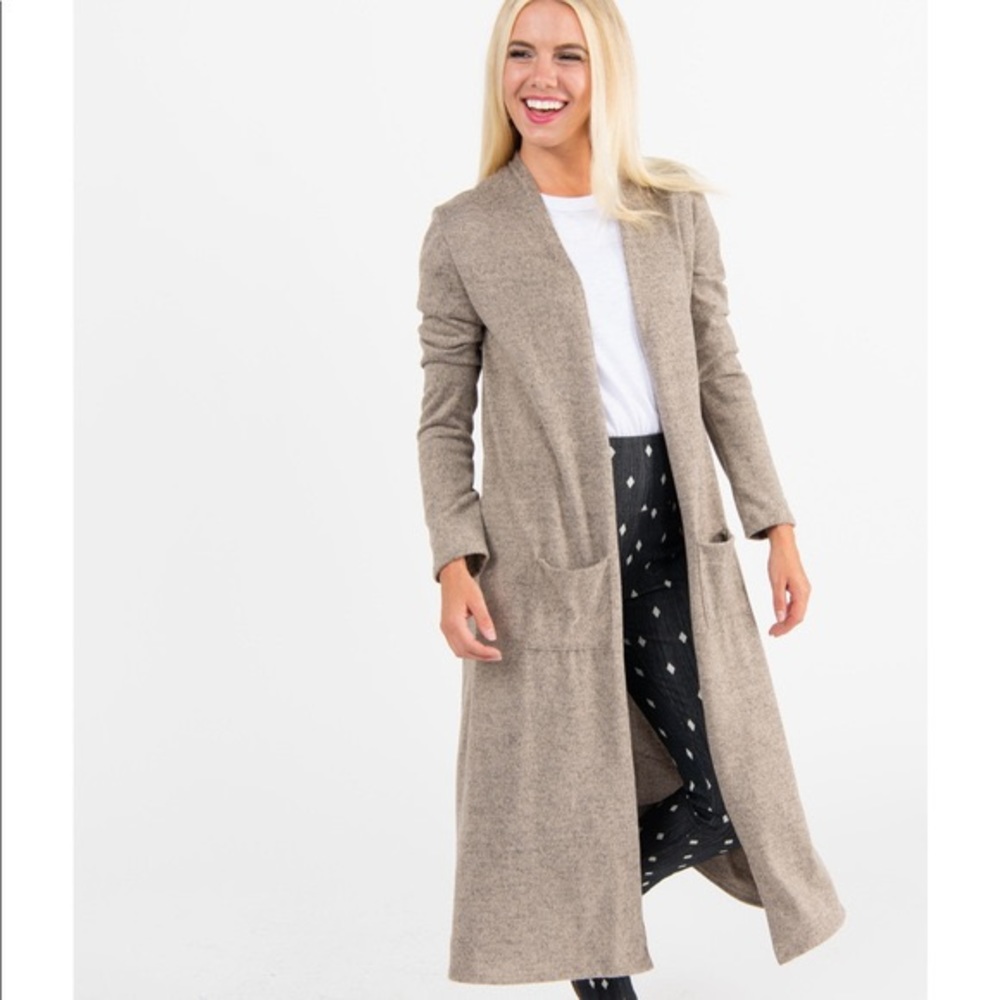 Agnes and Dora taupe duster - medium